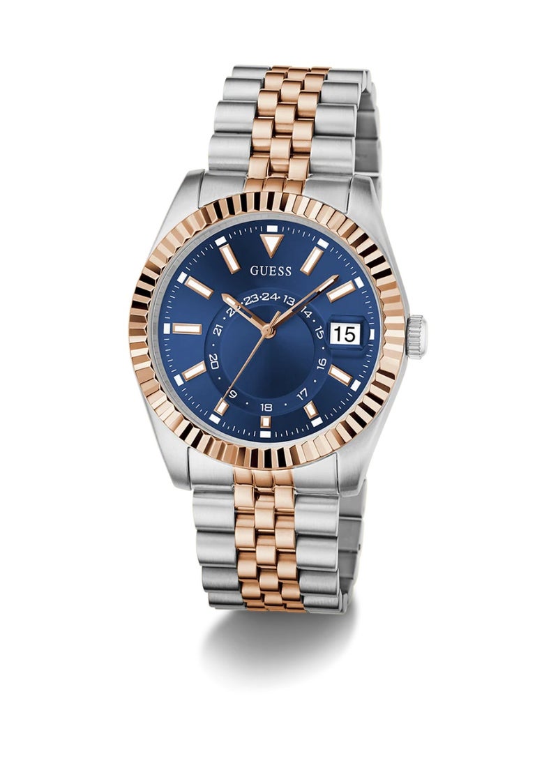 GUESS Blue Round Dial Analog Men's Watch - GW0977G5